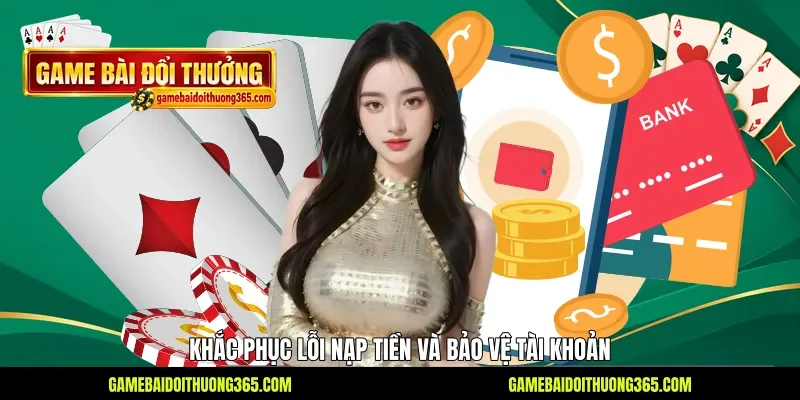 Khắc phục lỗi nạp tiền và bảo vệ tài khoản