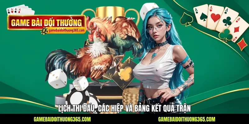 Lịch thi đấu, các hiệp và bảng kết quả trận Lịch thi đấu, các hiệp và bảng kết quả trận